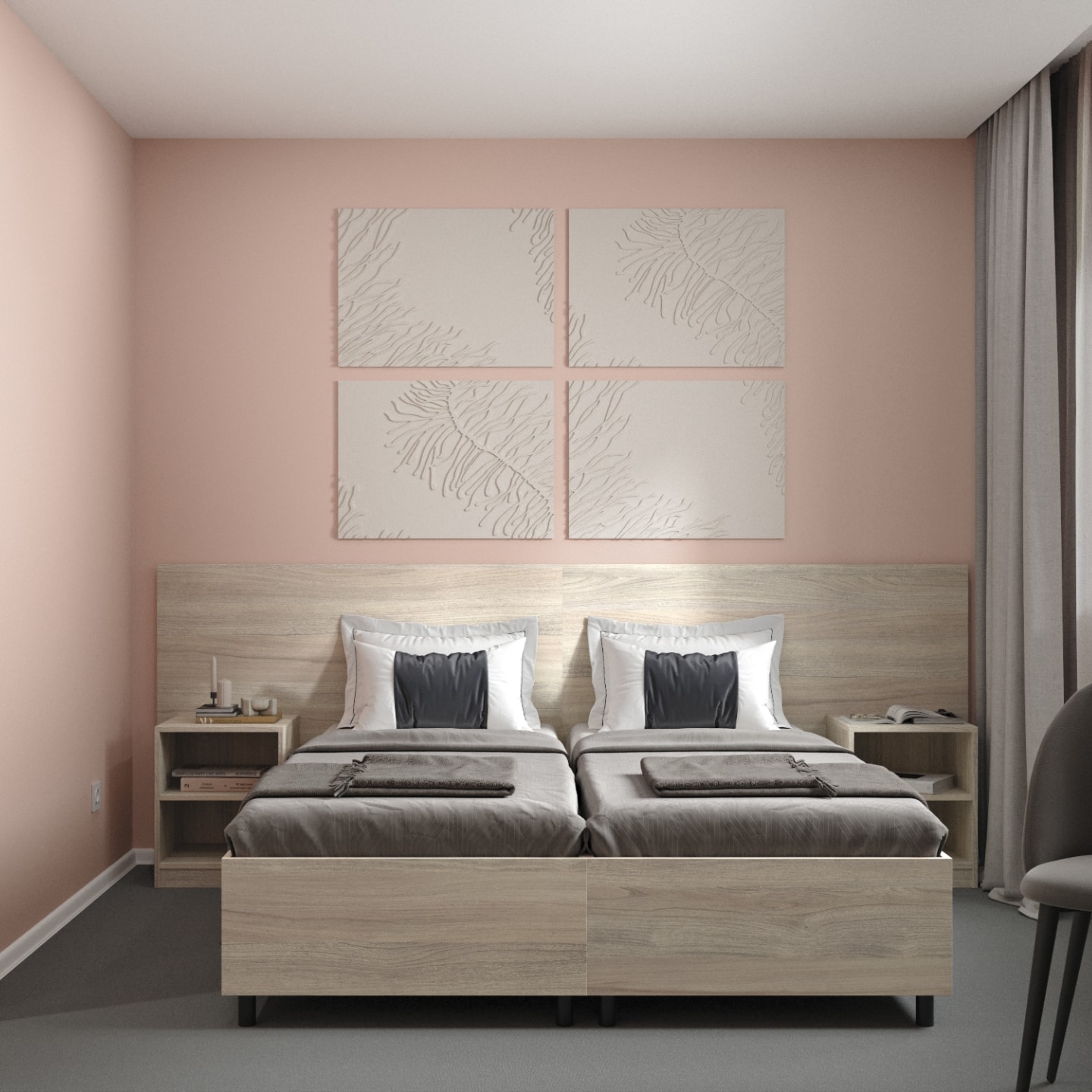 Номер Лайт с кроватями на металлокаркасе